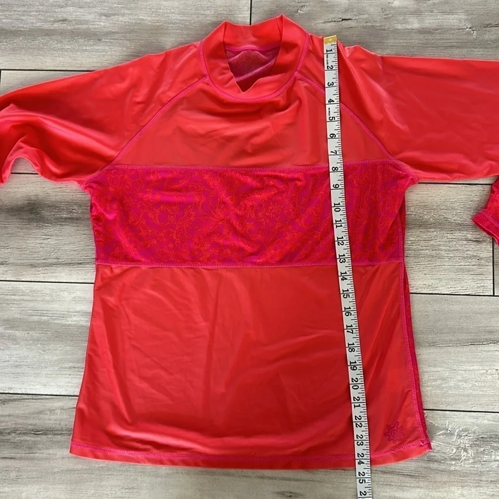 UV Skinz UPF 50+ swim sun protection long sleeve shirt top size Large